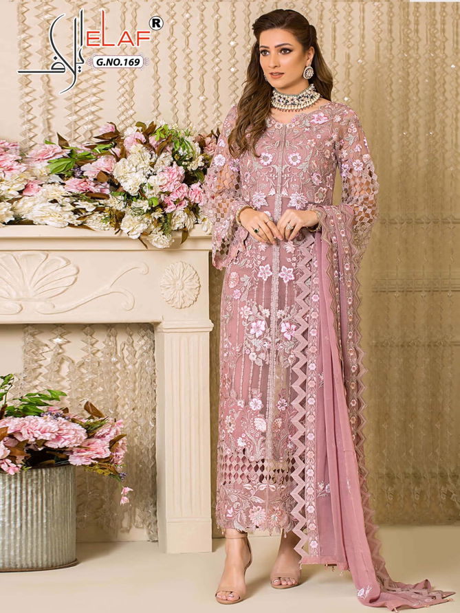 Elaf G 169 Georgette Embroidered Designer Pakistani Salwar Suits Wholesale Online